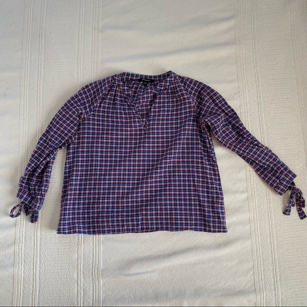 Madewell Plaid Top